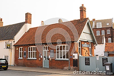 Exterior of the White Hart pub in Aldeburgh. UK Editorial Stock Photo