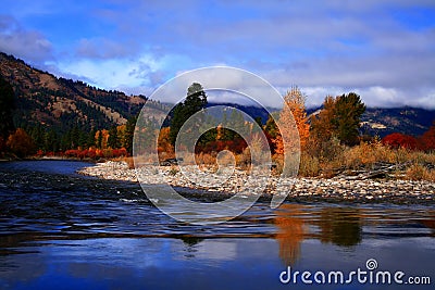 Alder Creek Autumn View 2 Stock Photo