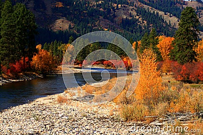 Alder Creek Autumn View 4 Stock Photo