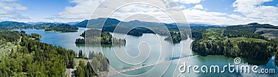 Alder Lake Water Reservoir Washington Stock Photo