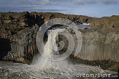 Aldeyiarfoss waterfall, Iceland Stock Photo