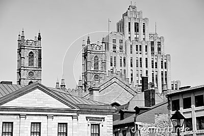 The Aldred Building or Edifice La Prevoyance is an Art deco building Editorial Stock Photo