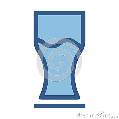 Ale glass line vector icon which can easily modify or edit Vector Illustration