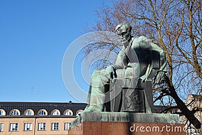 Aleksis Kivi statue, Helsinki Stock Photo