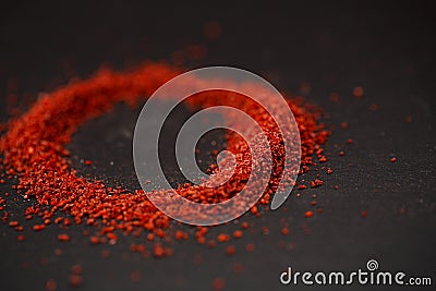 Aleppo Pepper mild chilli flakes Stock Photo