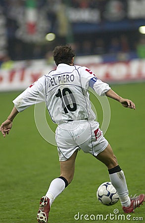 Alessandro Del Piero in action during the match Editorial Stock Photo