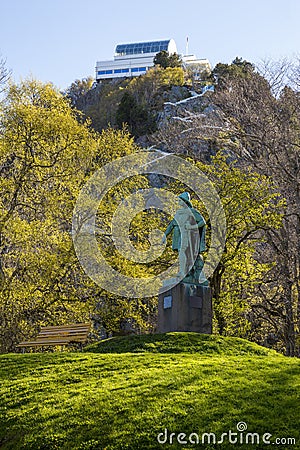 Alesund city park, Norway Stock Photo