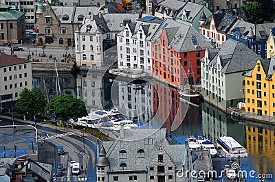 Alesund in Norway Stock Photo