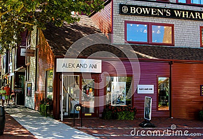 Alex and Ani, Bowen's Wharf, Newport, RI. Editorial Stock Photo