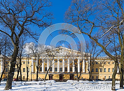 Alexander Garden, St. Petersburg, Russia Stock Photo