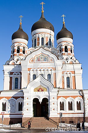 Alexander Nevsky Cathedral Stock Photo