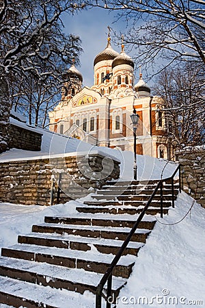 Alexander Nevsky Cathedral. Tallinn Stock Photo