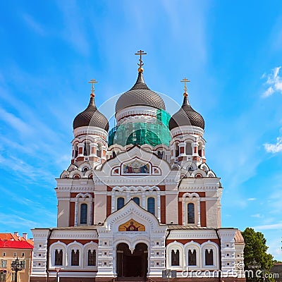 Alexander Nevsky church Stock Photo