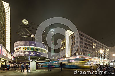 Alexanderplatz in Berlin Editorial Stock Photo