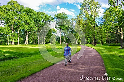 Alexandria Park in Peterhof, Russia Editorial Stock Photo