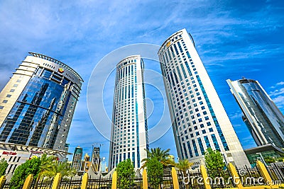 Alfardan Towers Doha Editorial Stock Photo
