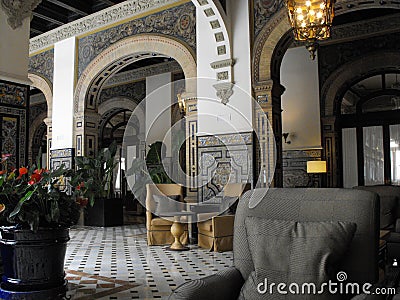 Alfonso XIII connecting Lobby Stock Photo