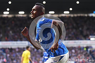 Alfredo Morelos of Rangers FC Editorial Stock Photo