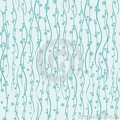 Alga pattern. Underwater nature ornament. Seaweed toled wallpaper. Summer holiday outdoor ornamental resort background Stock Photo