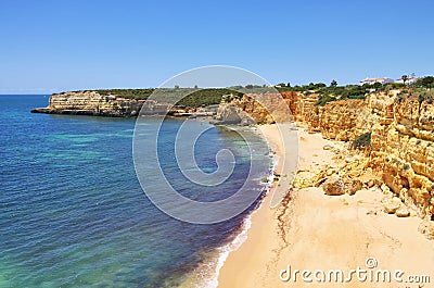 Algarve beach da Senhora da Rocha Stock Photo