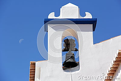 Algarve Church bell tower Stock Photo