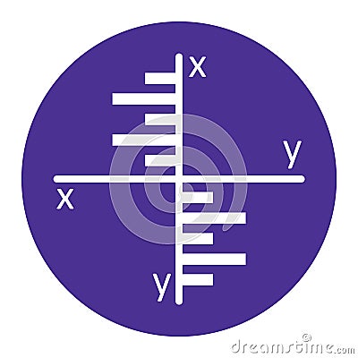 Algebra Graph Glyph Style vector icon which can easily modify or edit Vector Illustration