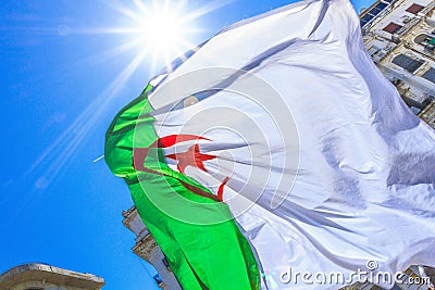 Algerian flag Stock Photo