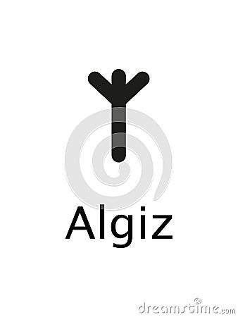 Algiz Runes Vector Illustration