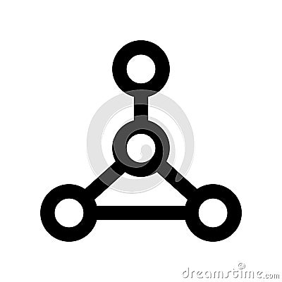 Algorithm icon for work structure diagram Vector Illustration