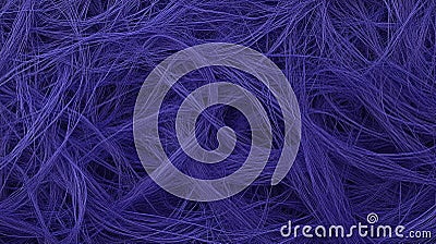 Algorithmic pattern generation based on chaos theory featuring complex iterations in electric blue and deep purple Stock Photo
