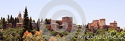 Alhambra and Generalife in Granada, Spain Stock Photo