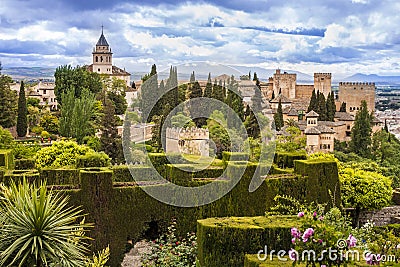 Alhambra in Granada, Spain Stock Photo