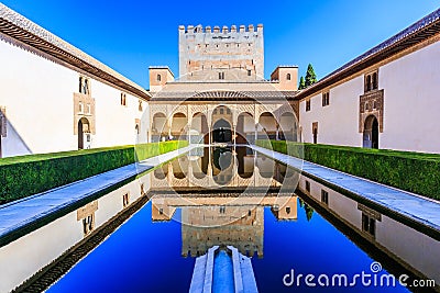 Alhambra, Granada, Spain. Editorial Stock Photo