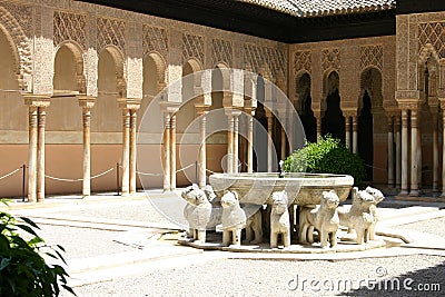 Alhambra palace in Granada, Andalusia Stock Photo