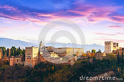 Alhambra palace, Granada, Spain Stock Photo