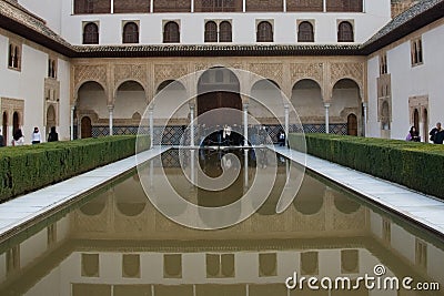 Alhambra pool Editorial Stock Photo