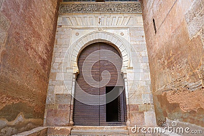 Alhambra Puerta de la Justicia in Granada Editorial Stock Photo