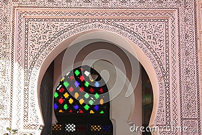 Ali Ben Youssef Madrasa Stock Photo