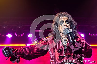 Alice Cooper, famous rock singer Editorial Stock Photo