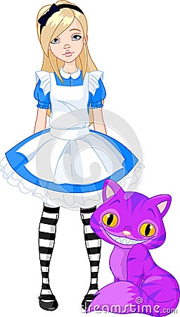 Alice in Wonderland Vector Illustration