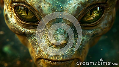 Alien, alien from other planets, from outer space, stranger. unidentified flying object, UFO, space scary star horror Stock Photo