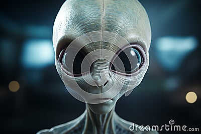 Alien, alien from other planets, from outer space, stranger. unidentified flying object, UFO, space scary star horror Stock Photo