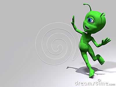 Alien - carefree Stock Photo