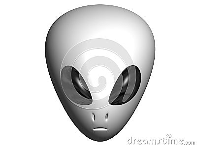 Alien face Stock Photo