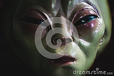Alien face Stock Photo
