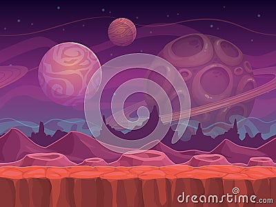 Alien fantastic landscape Stock Photo