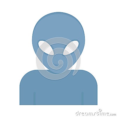 Alien Flat vector icon which can easily modify or edit Vector Illustration