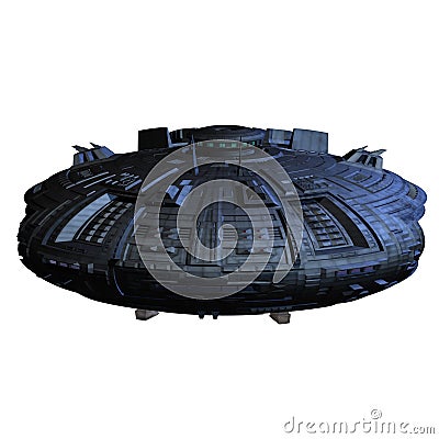 Alien imperial cruiser Stock Photo