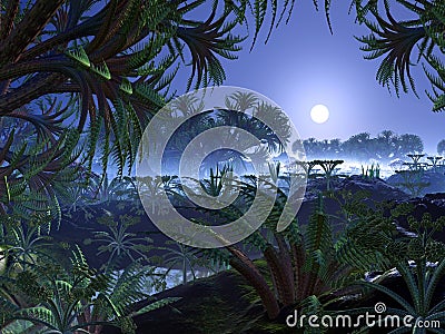 Alien Jungle World Stock Photo