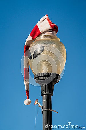 Alien Lamp Posts at Roswell, New Mexico Stock Photo